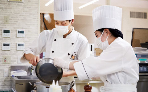 食材を活用した実習