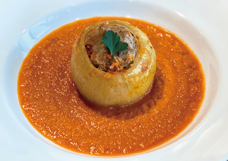 玉ねぎの肉詰め