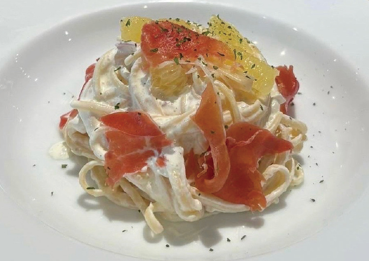 レモンクリームパスタ