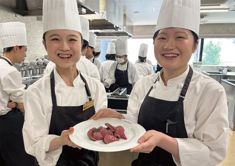 北海道産牛肉食べ比べ授業